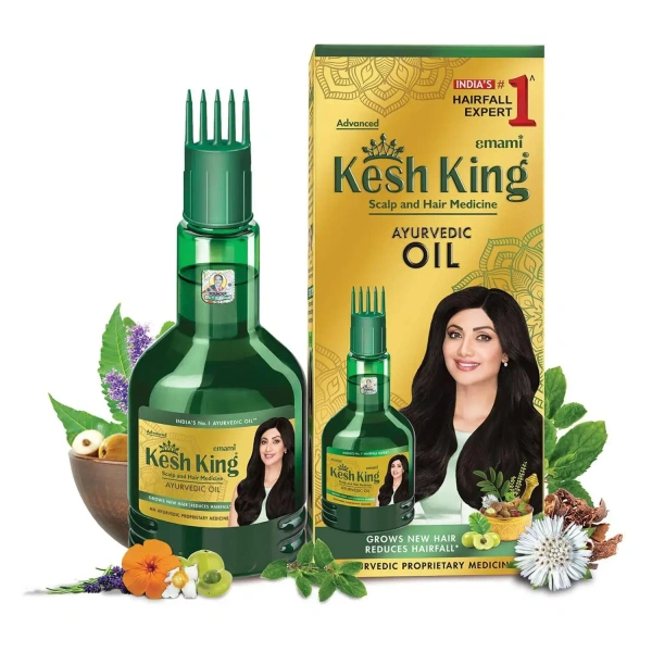 Kesh King Ayurvedic Oil With 21 Ayurvedic Herbs To Hairfall - 100ml