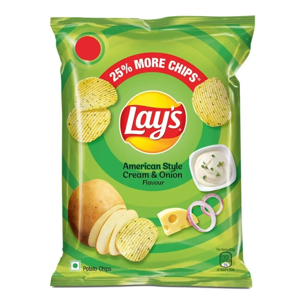 Lays Cream Onion Chips 50,g