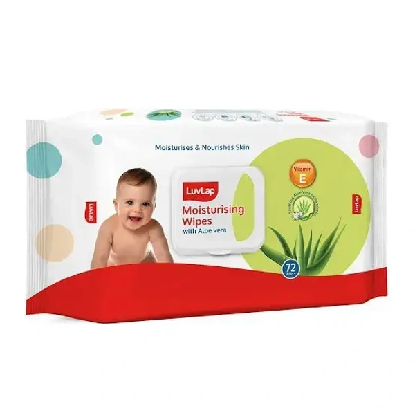 Luvlap Paraben Free Wipes For Baby With Aleo Vera 72 Wipes Pack