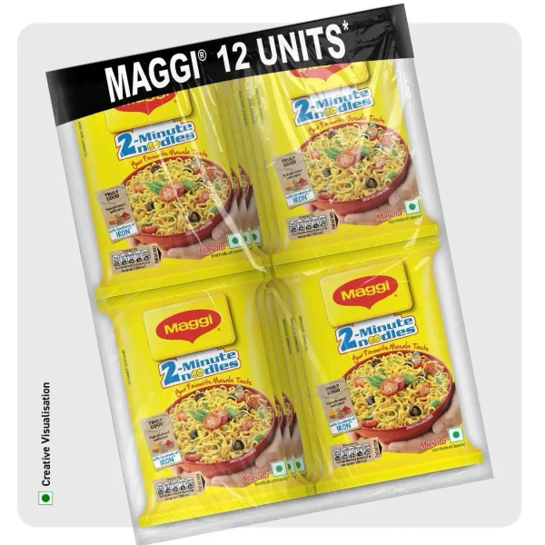 Nestle MAGGI -2 minute Masala Noodles- 70G (Pack Of 12) 840G