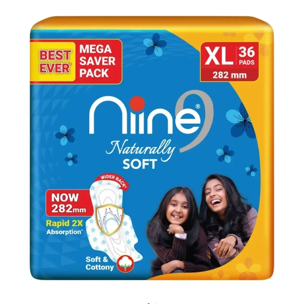 Niine pads Niine Naturally Soft Sanitary Napkins XL 36U × 282mm