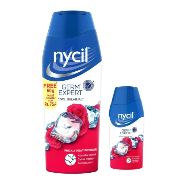 Nycil Geam Expert Prickly Heat Powder -150g+50gm Free(Cool Gulabjal)