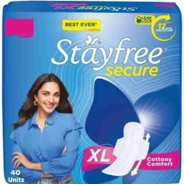 STAYFREE Secure XL Sanitary Pad ,(Pack Of 40)