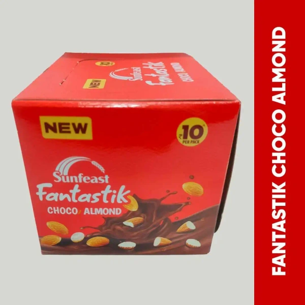 Sunfeast Fantastik Choco Almond Chocolate -(13.5g × 24 U box)