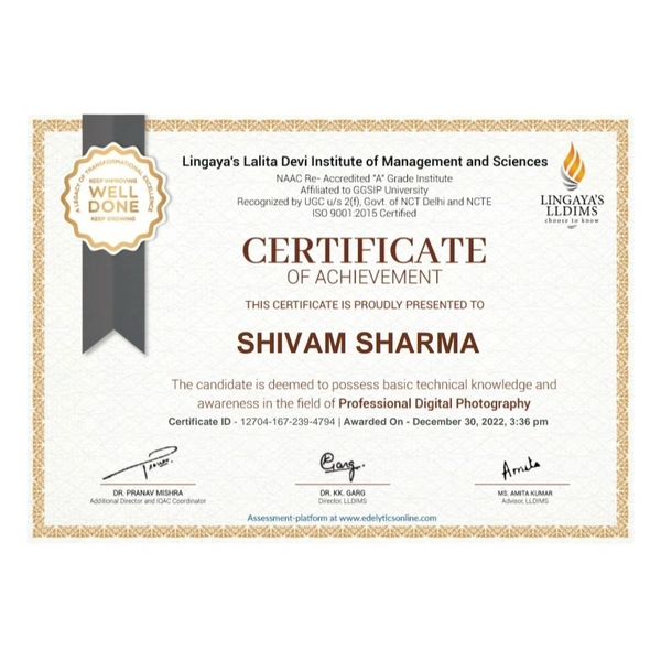 CERTIFICATES AVAILABLE - Library Science