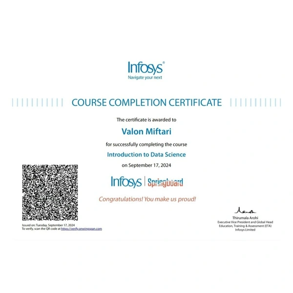 INFOSYS CERTIFICATES AVAILABLE - Java