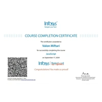 INFOSYS CERTIFICATES AVAILABLE - Java
