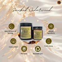 Smoked Cedarwood Handmade Scented Soya Wax Candles