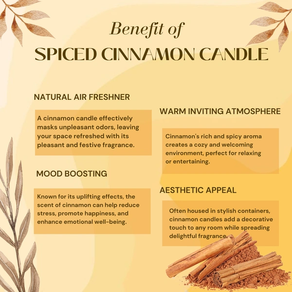 Spiced Cinnamon Handmade Scented Soya Wax Candles