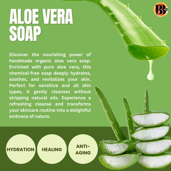Evergreen Hydration Aloevera Pulp & Cold Pressed Coconut Oil Soap