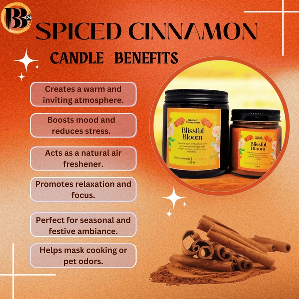 Spiced Cinnamon Handmade Scented Soya Wax Candles