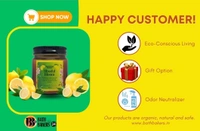 Sparkling Lemon Handmade Scented Soya Wax Candles