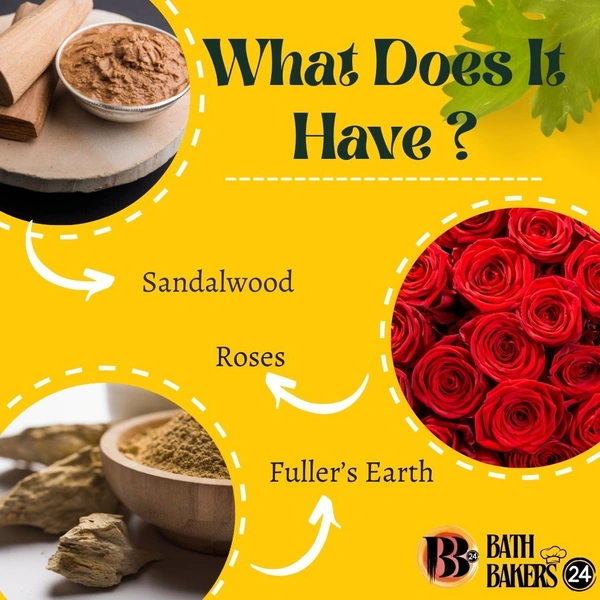 Luxuriouisly Nourishing & Calming Rose, Sandalwood and Multani mitti Soap