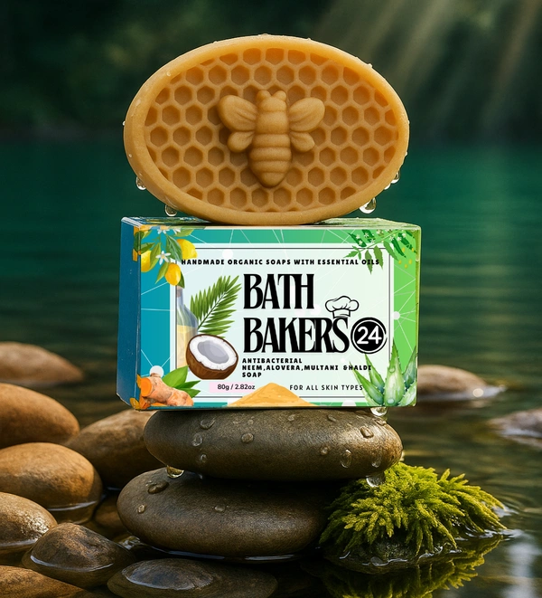 Antibacterial,Neem, Aloevera, Multani mitti ans Haldi Soap