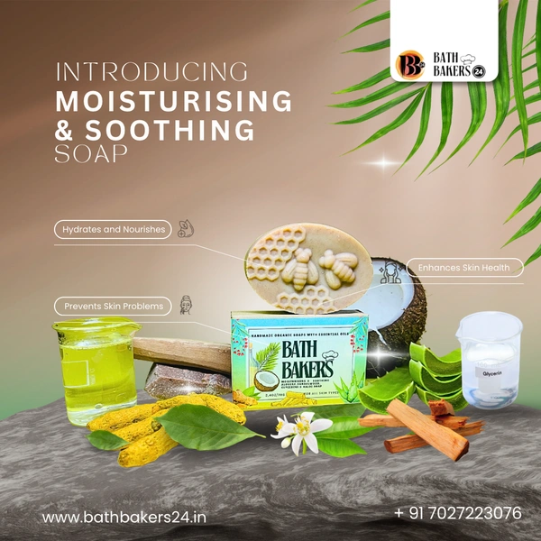 Moisturising & Soothing Aloevera, Sandalwood, Glycerin and Haldi Soap