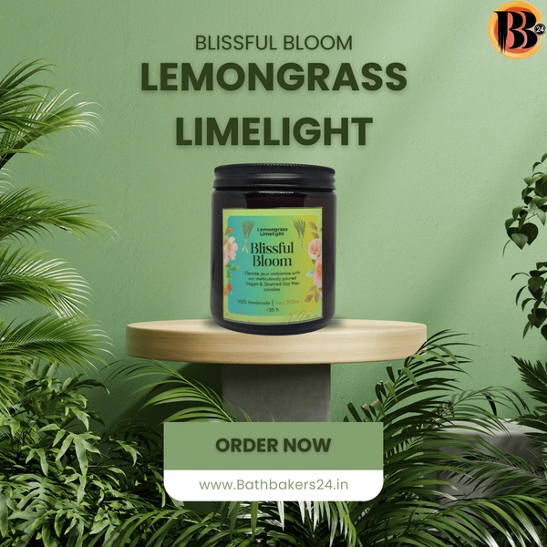 Lemongrass limelight Handmade Scented Soya Wax Candles