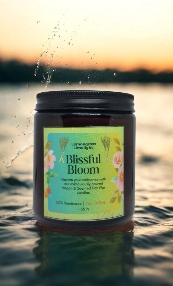 Lemongrass limelight Handmade Scented Soya Wax Candles