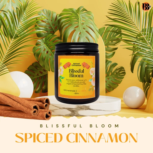 Spiced Cinnamon Handmade Scented Soya Wax Candles