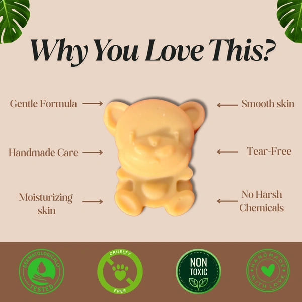 Teddy Shaped Kids Soap