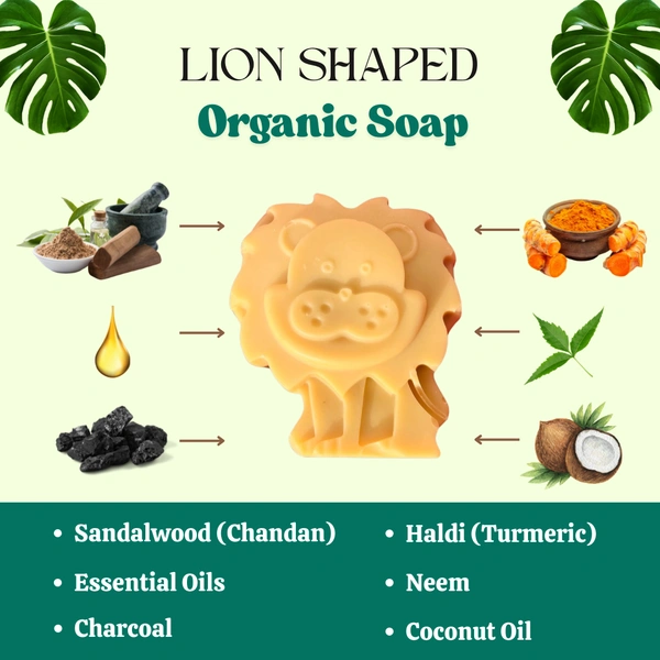 Lion shaped Kids Soap