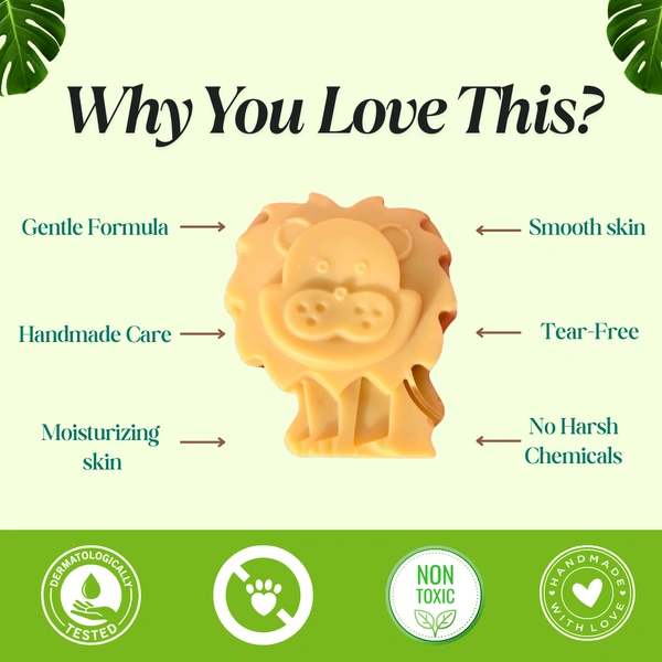 Lion shaped Kids Soap