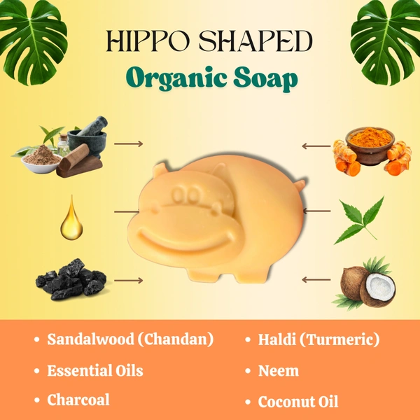 Hippo Shaped Kids Soap
