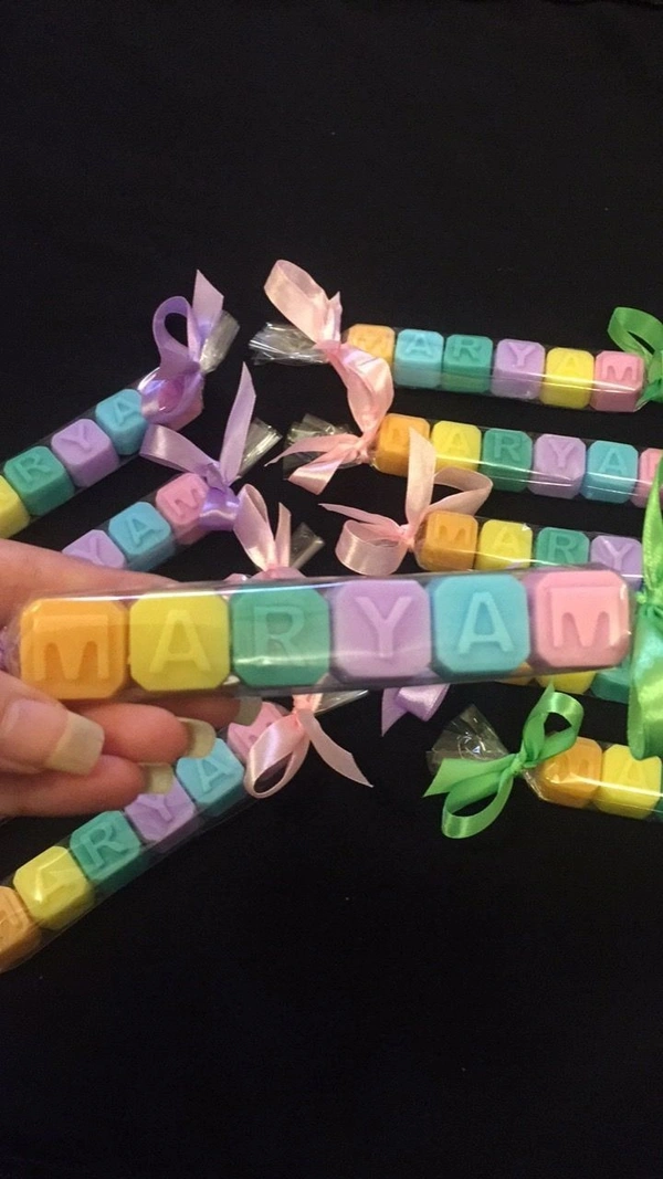  Personalized Alphabet Soap Sticks