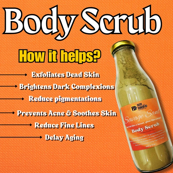 Savage Sand | Organic Body Scrub For Men