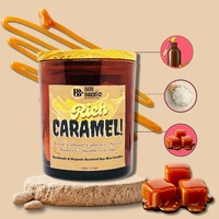 Rich Caramel Scented Soy Wax Candle - 150g