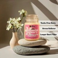 Jasmine Luxury Scented Soy Wax Candle - 80g