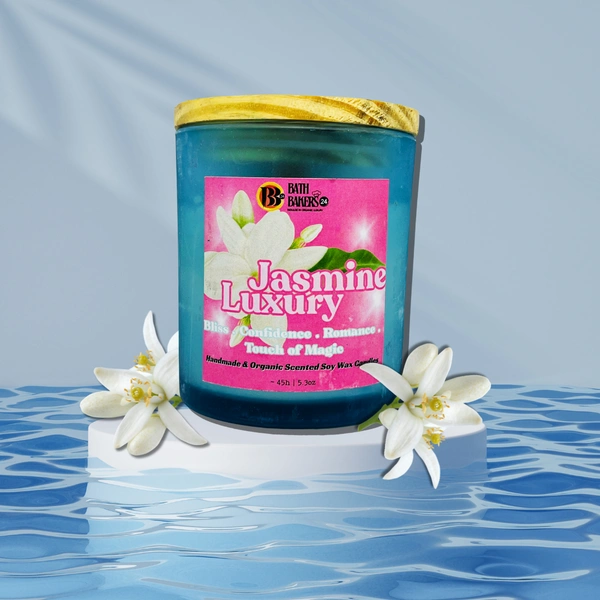Jasmine Luxury Scented Soy Wax Candle - 150g