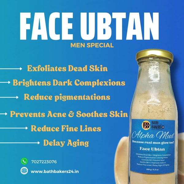 Alpha Mud | Organic Face Ubtan For Men