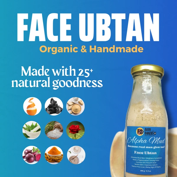 Alpha Mud | Organic Face Ubtan For Men