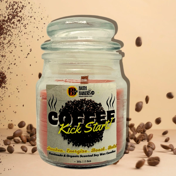 Coffee Kick Start Scented Soy Wax Candle