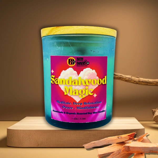 Sandalwood Magic Scented Soy Wax Candle - 150