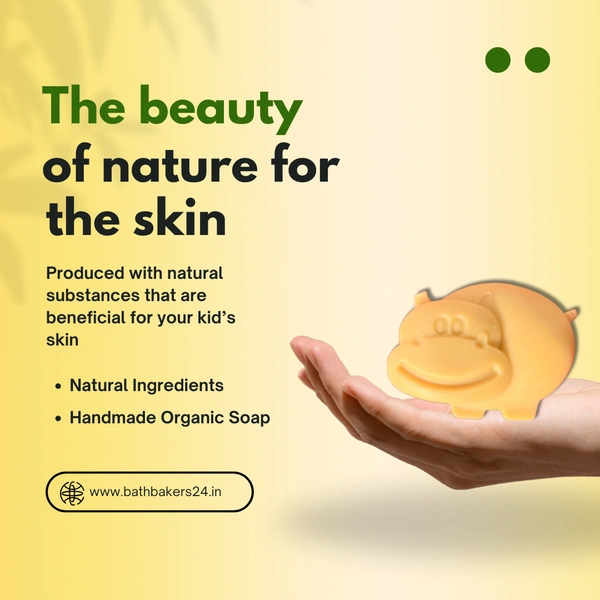 Hippo Shaped Kids Soap