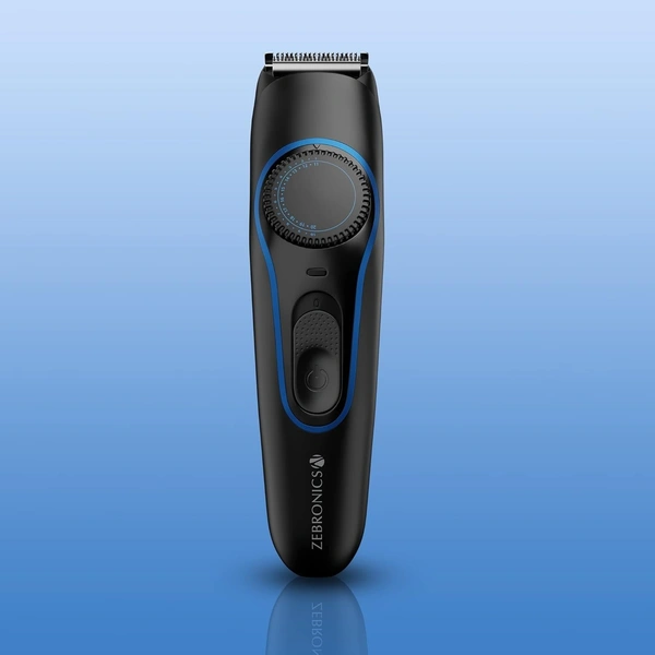 ZEBRONICS HT100, Cordless Trimmer, 45 mins Runtime, Type C, Washable Blade & Attachments, 20 Adjustments, Secure Lock, Skin friendly, Stainless Steel blades (Black)