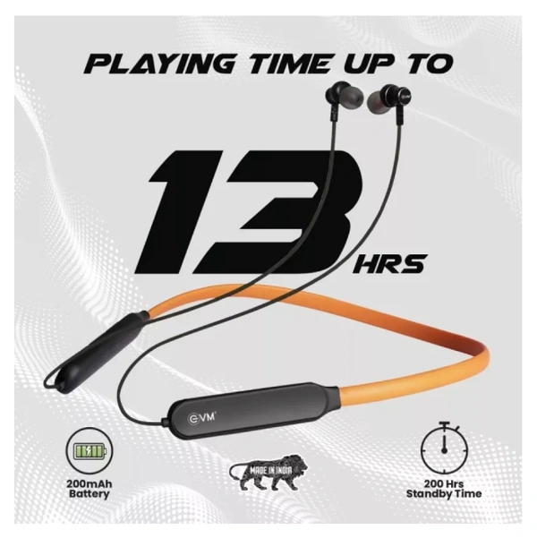 EVM NB 027 Bluetooth Neckband Earphone Ensport