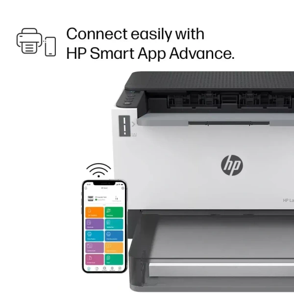 HP Laser Printer 1020W A4 Single Function With WI-FI - White