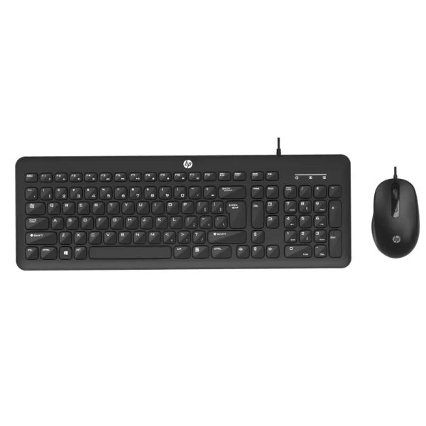 HP USB Keyboard Mouse Combo KM160 - Black