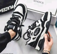 OGIY SHOES BLACK AND WHITE  - 7 : 8 : 9 : 10 Size