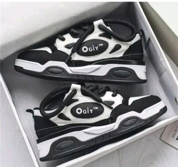 OGIY SHOES BLACK AND WHITE  - 7 : 8 : 9 : 10 Size