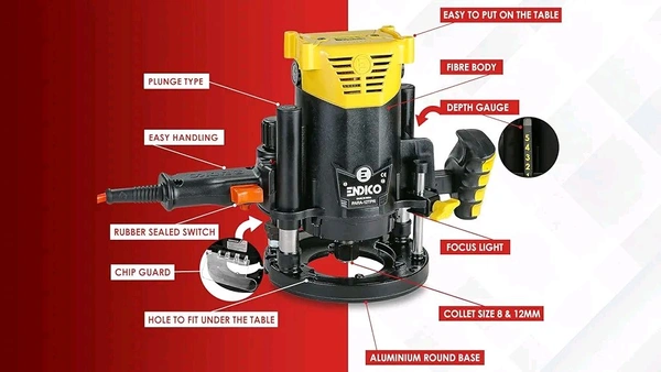 Endico Co. Router Machine  - Yellow