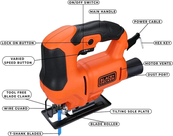 Black And Decker Jigsaw machine  - Red