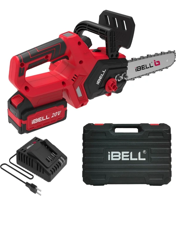 Ibell Co Cordless chainsaw machine  - Red