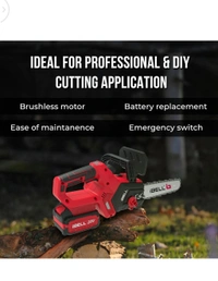 Ibell Co Cordless chainsaw machine  - Red