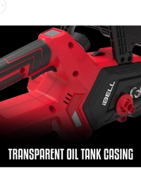 Ibell Co Cordless chainsaw machine  - Red