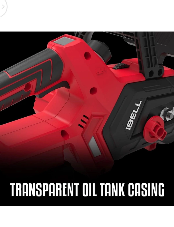 Ibell Co Cordless chainsaw machine  - Red