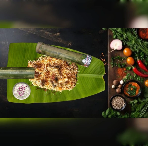 Bamboo Mutton Biryani