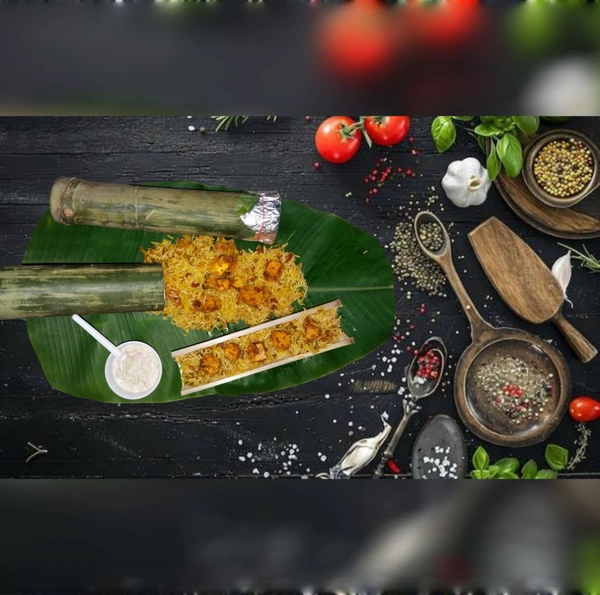 Bamboo Paneer Tikka Biryani